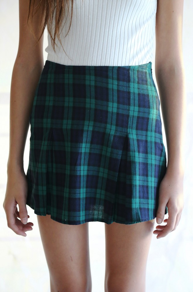 curiosity flannel skirt
