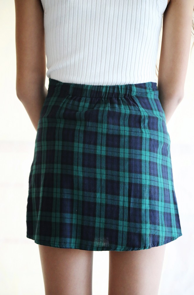 curiosity flannel skirt